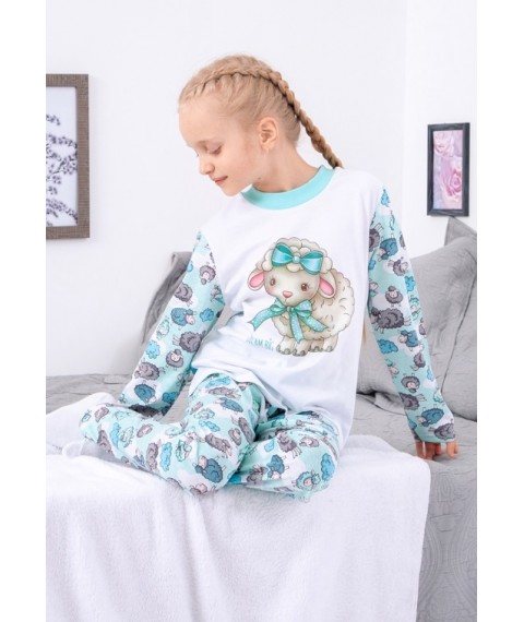 Pajamas for girls Wear Your Own 122 Mint (6076-002-33-5-v11)