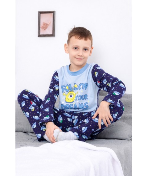 Boys' pajamas Bring Your Own 128 Blue (6076-002-33-4-v5)