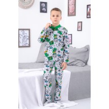 Boys' pajamas with 2 buttons Wear Your Own 134 Gray (6077-002-4-v4)