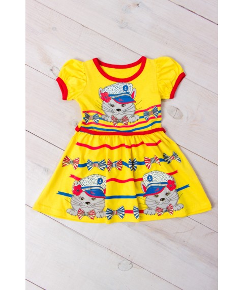 Dress for girls "Breeze" Wear Your Own 86 Yellow (6089-001-33-v20)