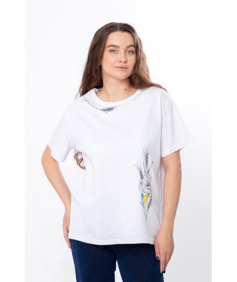 Women's T-shirt (oversize) Wear Your Own 54 White (8127-000-33-Т-1-v29)