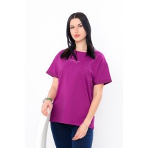 Women's T-shirt Wear Your Own 52 Purple (8127-057-33-1-v19)