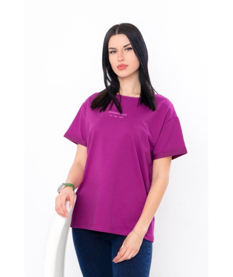 Women's T-shirt Wear Your Own 52 Purple (8127-057-33-1-v19)