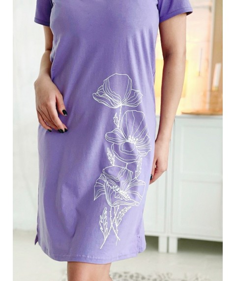 Сорочка жіноча Носи Своє 54 Фіолетовий (8178-001-33-1-v70)