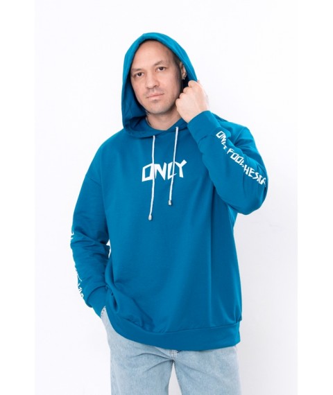 Men's Hoodie Wear Your Own 50 Turquoise (8389-057-33-v7)