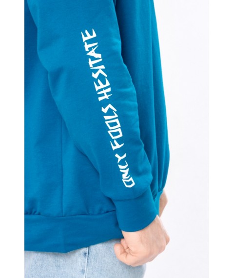 Men's Hoodie Wear Your Own 52 Turquoise (8389-057-33-v9)