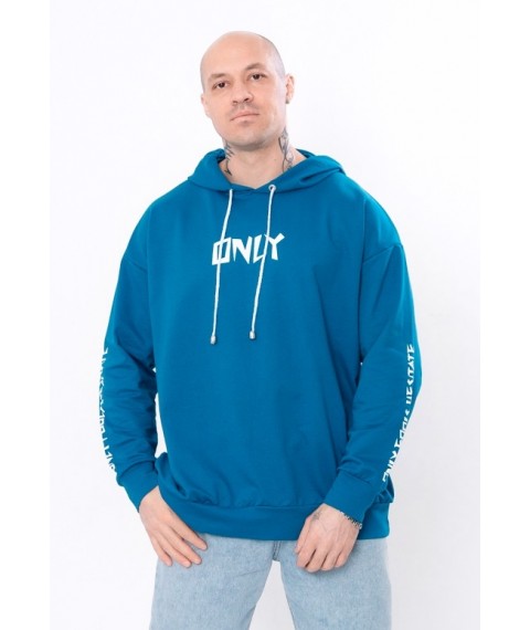 Men's Hoodie Wear Your Own 54 Turquoise (8389-057-33-v11)