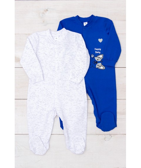 Set of overalls for a boy Wear Your Own 56 Blue (5058-4-v1)