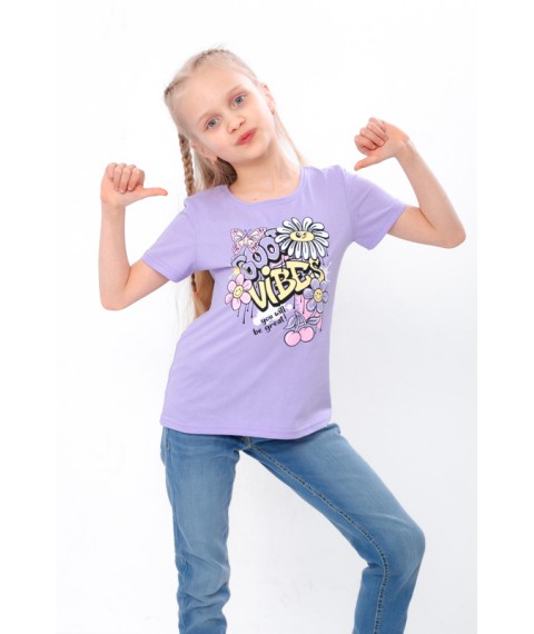T-shirt for girls Wear Your Own 110 Purple (6012-2-v40)