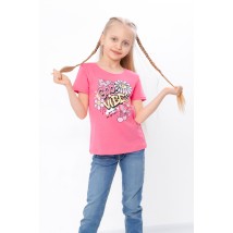 T-shirt for girls Wear Your Own 116 Pink (6012-2-v31)