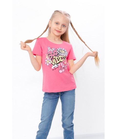 T-shirt for girls Wear Your Own 110 Pink (6012-2-v42)