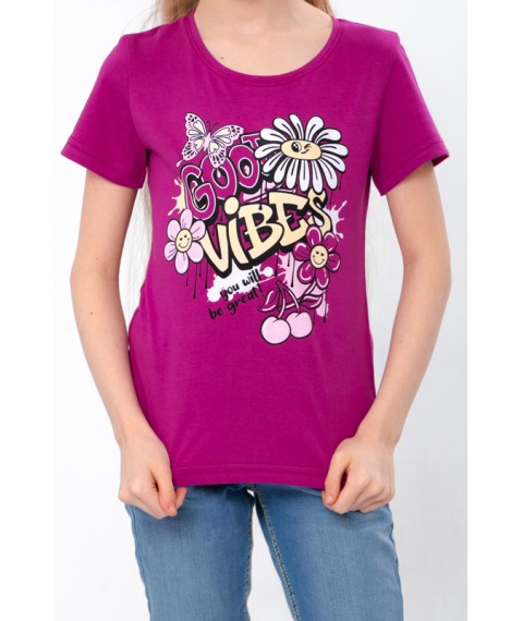 T-shirt for girls Wear Your Own 110 Violet (6012-2-v41)