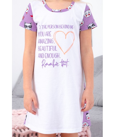 Shirt for girls (teens) Wear Your Own 140 Violet (6019-002-33-1-v5)