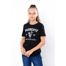 T-shirt for girls (teen) Wear Your Own 152 Black (6021-001-33-2-v28)