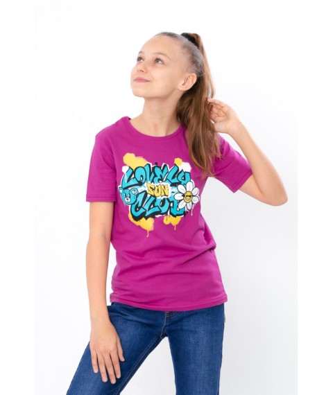 T-shirt for girls (teens) Wear Your Own 164 Pink (6021-2-1-v9)