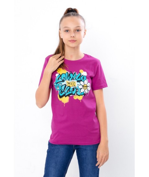 T-shirt for girls (teens) Wear Your Own 158 Pink (6021-2-1-v7)