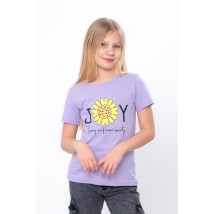 T-shirt for girls Wear Your Own 110 Violet (6021-2-3-v1)