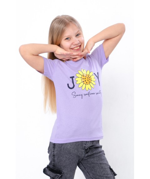 T-shirt for girls Wear Your Own 116 Violet (6021-2-3-v3)