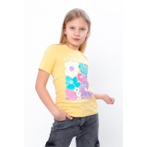 T-shirt for girls Wear Your Own 110 Yellow (6021-2-4-v0)