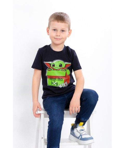 T-shirt for a boy Wear Your Own 134 Blue (6021-3-v27)