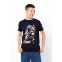 T-shirt for a boy (adolescent) Wear Your Own 146 Blue (6021-4-v40)