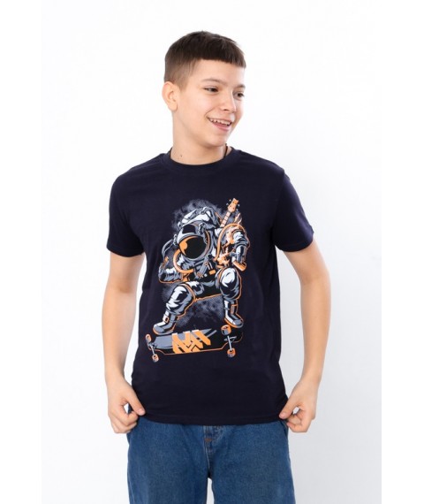 T-shirt for a boy (adolescent) Wear Your Own 146 Blue (6021-4-v40)