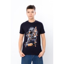 T-shirt for a boy (adolescent) Wear Your Own 146 Blue (6021-4-v40)