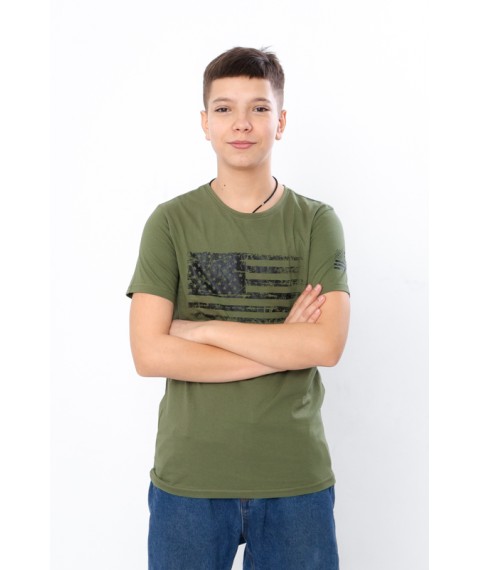 T-shirt for a boy (adolescent) Wear Your Own 152 Green (6021-4-2-v5)