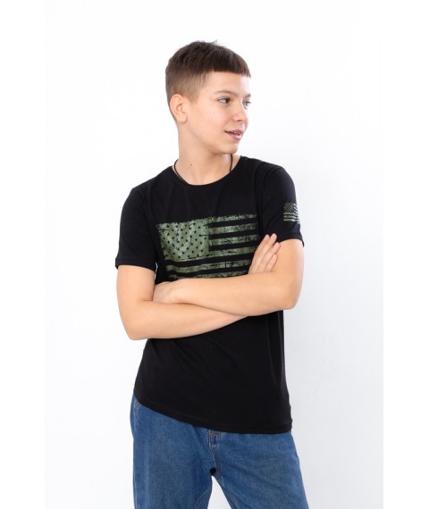 T-shirt for boys (teens) Wear Your Own 158 Black (6021-4-2-v6)