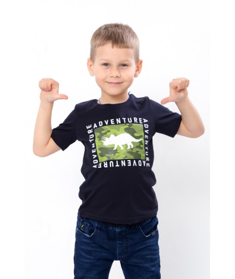 T-shirt for a boy Wear Your Own 122 Blue (6021-4-4-v5)