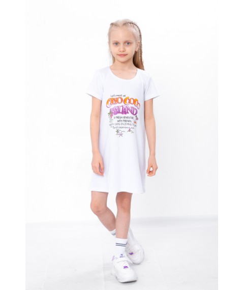 Dress for a girl Wear Your Own 128 White (6054-036-33-v3)