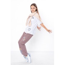 Pants for girls Wear Your Own 146 Brown (6060-057-33-5-v69)