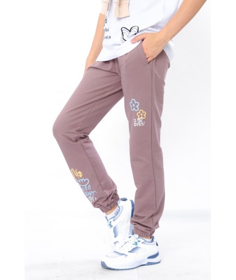 Pants for girls Wear Your Own 158 Brown (6060-057-33-5-v89)