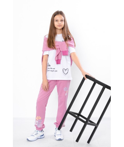 Pants for girls Wear Your Own 140 Pink (6060-057-33-5-v61)