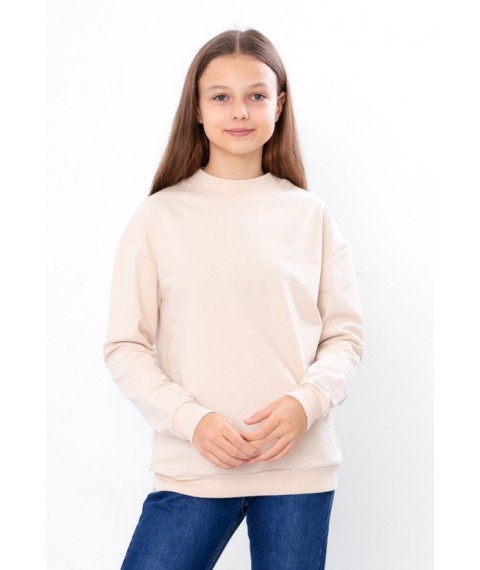 Sweatshirt for girls Wear Your Own 170 Beige (6344-057-5-v40)