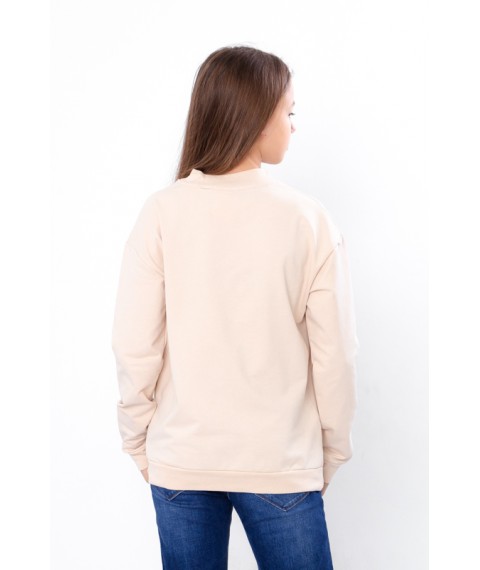 Sweatshirt for girls Wear Your Own 146 Beige (6344-057-5-v23)