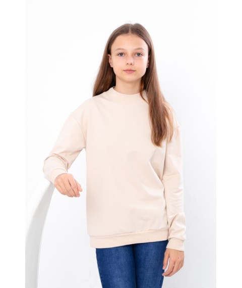 Sweatshirt for girls Wear Your Own 152 Beige (6344-057-5-v27)
