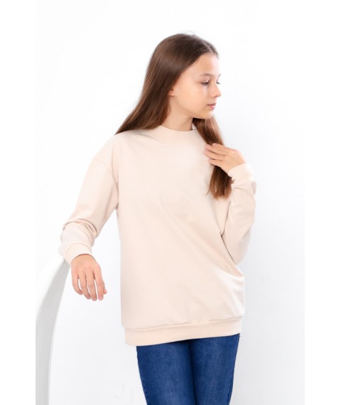 Sweatshirt for girls Wear Your Own 158 Beige (6344-057-5-v32)