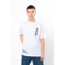 T-shirt for a boy (adolescent) Wear Your Own 140 White (6414-001-33-1-v1)