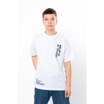 T-shirt for a boy (adolescent) Wear Your Own 146 White (6414-001-33-1-v4)