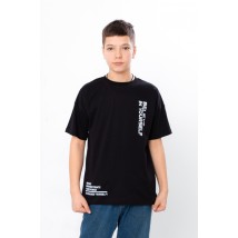 T-shirt for a boy (adolescent) Wear Your Own 146 Black (6414-001-33-1-v3)