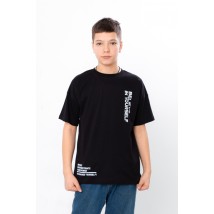 T-shirt for a boy (adolescent) Wear Your Own 170 Black (6414-001-33-1-v16)