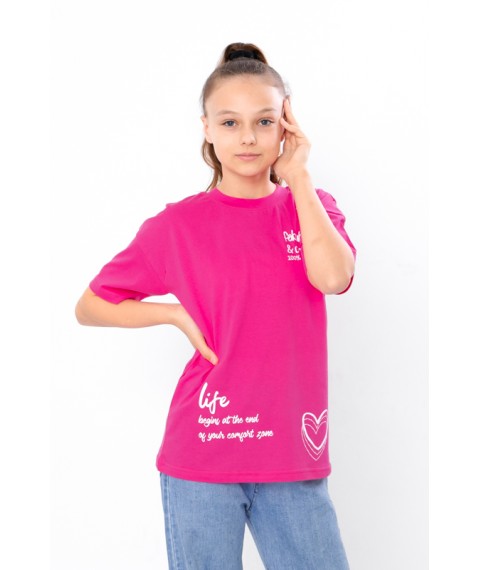 T-shirt for girls (teens) Wear Your Own 158 Crimson (6414-001-33-2-v11)