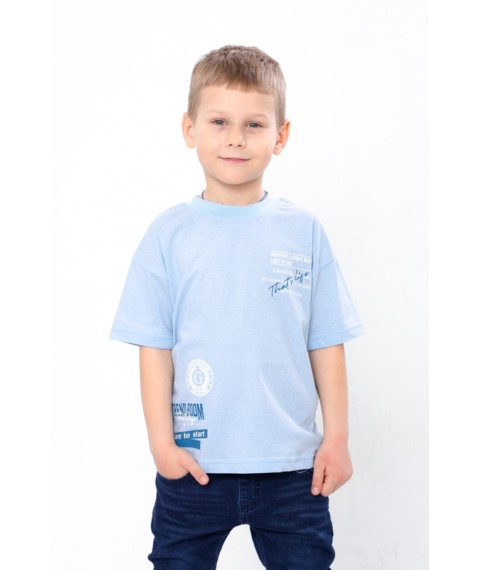 T-shirt for a boy Wear Your Own 128 Blue (6414-001-33-4-v10)