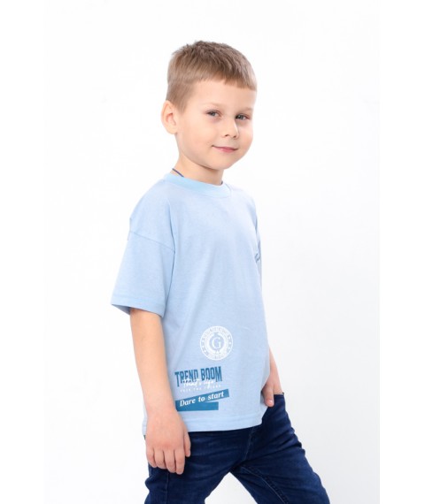 T-shirt for a boy Wear Your Own 116 Blue (6414-001-33-4-v4)