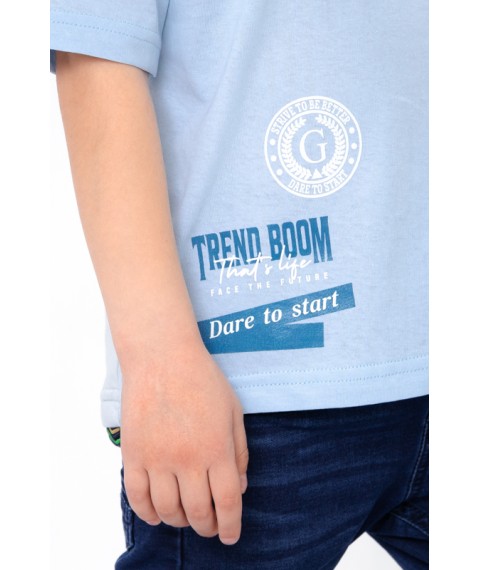 T-shirt for a boy Wear Your Own 134 Blue (6414-001-33-4-v13)