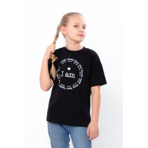 T-shirt for girls Wear Your Own 110 Black (6414-001-33-5-v0)