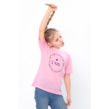 T-shirt for girls Wear Your Own 110 Pink (6414-001-33-5-v1)