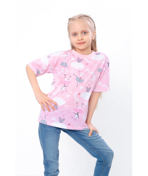T-shirt for girls Wear Your Own 116 Pink (6414-002-5-v1)