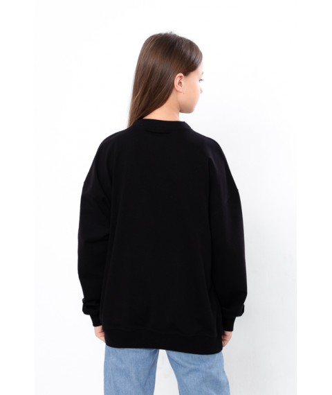 Sweatshirt for girls (teen) Wear Your Own 146 Black (6416-057-33-v3)